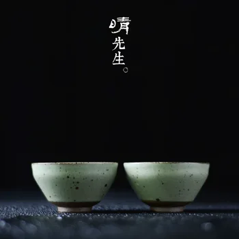 Manual Coarse Ceramic Cup Green Rust Ceramics Small Teacup Japanese Zen Kung Fu Tea Have Single Cup Sip Tea Cup
Manual Coarse Ceramic Cup Green Rust Ceramics Small Teacup Japanese Zen Kung Fu Tea Have Single Cup Sip Tea Cup