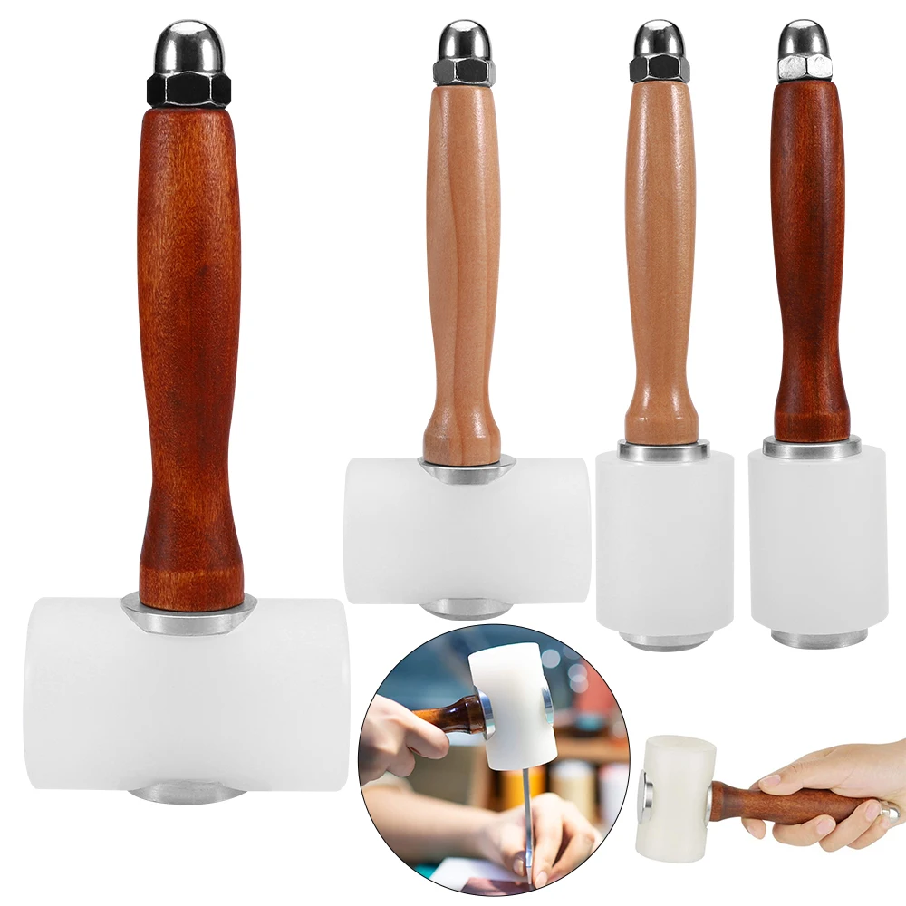 Rubber Mallet for Leather Carving Rubber Hammer with Wooden Handle Safety Hammer DIY Leathercraft Mallet Cowhide Sew Working Kit
Rubber Mallet for Leather Carving Rubber Hammer with Wooden Handle Safety Hammer DIY Leathercraft Mallet Cowhide Sew Working Kit