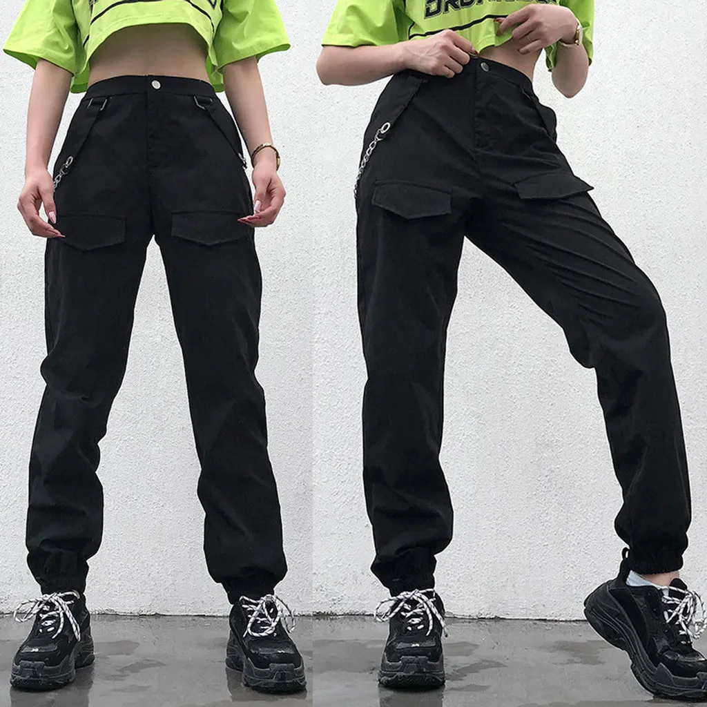 Hot Big Pockets Cargo pants women High Waist Loose Streetwear pants Baggy Tactical Trouser hip hop high quality joggers pants
Hot Big Pockets Cargo pants women High Waist Loose Streetwear pants Baggy Tactical Trouser hip hop high quality joggers pants