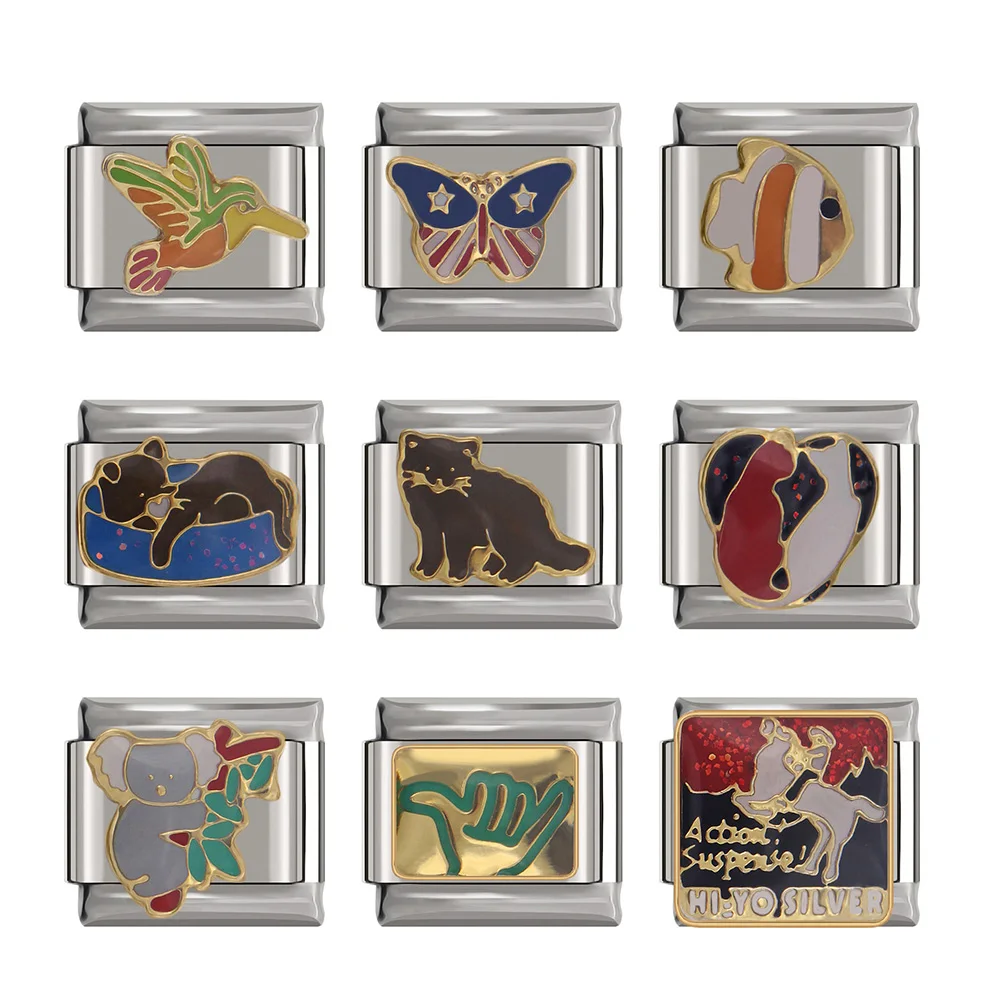 Fyour 2019 New Top Original Daisy Cat Fish Bird panda Italian Charm Fit 9mm Bracelet Stainless Steel Jewelry DIY Making DJ061
Fyour 2019 New Top Original Daisy Cat Fish Bird panda Italian Charm Fit 9mm Bracelet Stainless Steel Jewelry DIY Making DJ061