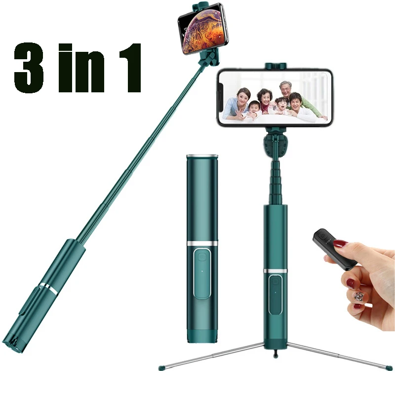 3 in 1 Wireless Bluetooth Selfie Stick Foldable Tripod Extendable Handheld Selfie Stick Monopod With Remote Control For iPhone
3 in 1 Wireless Bluetooth Selfie Stick Foldable Tripod Extendable Handheld Selfie Stick Monopod With Remote Control For iPhone