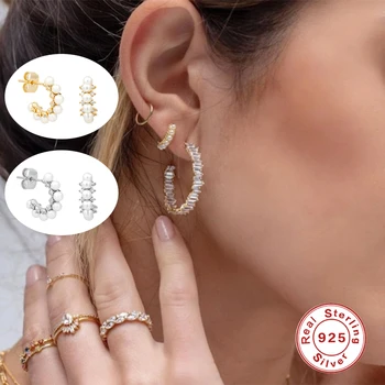 925 Sterling Silver Cute Korean INS Pearl Piercing Stud Earrings for Woman Lovers' Couples Piercing PendientesEarring Jewerly
925 Sterling Silver Cute Korean INS Pearl Piercing Stud Earrings for Woman Lovers' Couples Piercing PendientesEarring Jewerly