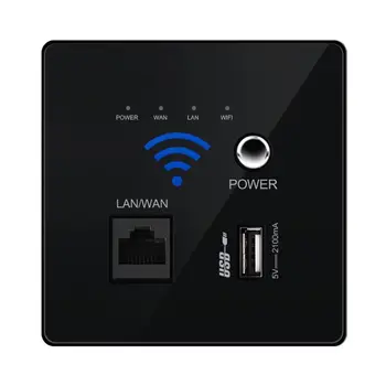 300M Transmission Rate Wireless WIFI Wall Embedded Router USB Charging Socket WiFi Repeater
300M Transmission Rate Wireless WIFI Wall Embedded Router USB Charging Socket WiFi Repeater