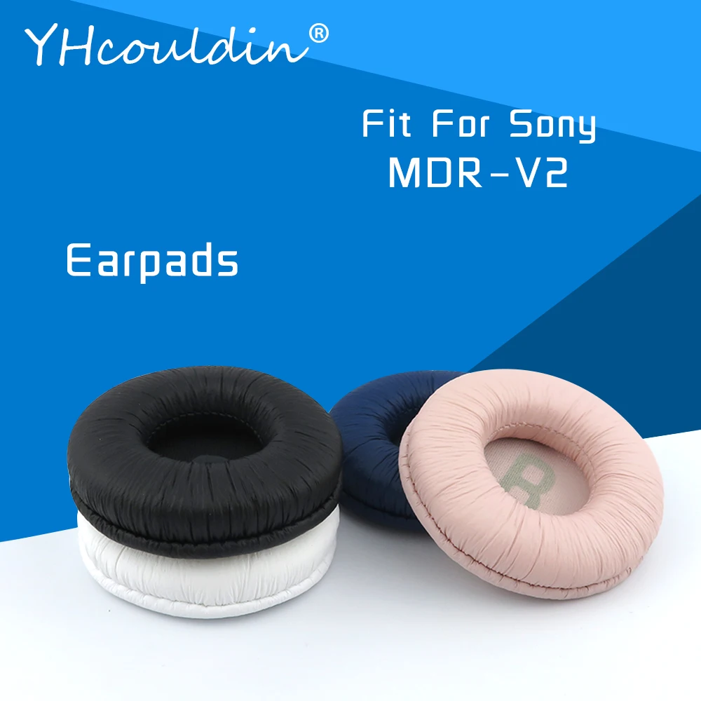

Earpads For Sony MDR-V2 MDR V2 Headphone Accessaries Replacement Ear Cushions Wrinkled Leather Material