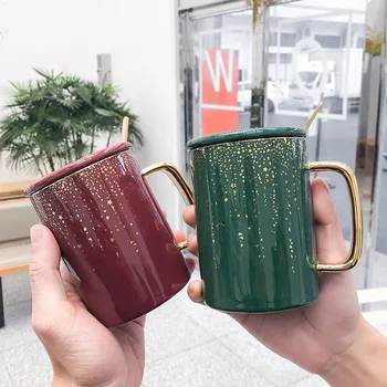 Glass Cup Gold Mugs Mug Ceramic Ceramic Mugs Mug with Lid Business Mug Spoon Included Milk Cups Handgrip Glass Tea Cups Kitchen
Glass Cup Gold Mugs Mug Ceramic Ceramic Mugs Mug with Lid Business Mug Spoon Included Milk Cups Handgrip Glass Tea Cups Kitchen