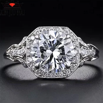 New Eight Hearts and Eight Arrows Square sparkling zircon jewelry retro wedding bride wedding dress wedding ring Fashion Gifts 
New Eight Hearts and Eight Arrows Square sparkling zircon jewelry retro wedding bride wedding dress wedding ring Fashion Gifts