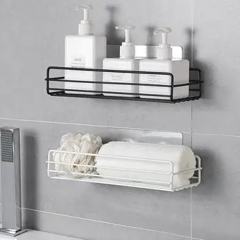 Wrought Iron Bathroom Shelf Wall-mounted Shower Gel Storage Rack for Bathroom Free Perforated Toiletries Rack
Wrought Iron Bathroom Shelf Wall-mounted Shower Gel Storage Rack for Bathroom Free Perforated Toiletries Rack