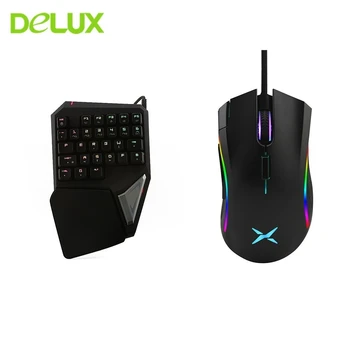 Delux T9 Plus Keyboard Mouse Set M625 Wired Mini Mouse RGB Backlight Gaming Keyboard Mouse Combo Single Hand For Overwatch Gamer
Delux T9 Plus Keyboard Mouse Set M625 Wired Mini Mouse RGB Backlight Gaming Keyboard Mouse Combo Single Hand For Overwatch Gamer