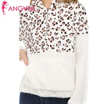 Women Fashion Hooded Hoodies Long Sleeve Leopard Winter Patchwork Causal Zipper Faux Fur Jacket
Women Fashion Hooded Hoodies Long Sleeve Leopard Winter Patchwork Causal Zipper Faux Fur Jacket