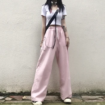 GUUZYUVIZ High Waist Sweat Pants Women Casual Loose Wide Leg Pants Harajuk Pink Oversized Streetwear Sweatpants Women
GUUZYUVIZ High Waist Sweat Pants Women Casual Loose Wide Leg Pants Harajuk Pink Oversized Streetwear Sweatpants Women