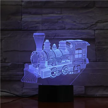 3D Lamp Steam Locomotive Touch Sensor 7 Color with Remote Awesome Present for Children Dropship for Child Night Light Lamp
3D Lamp Steam Locomotive Touch Sensor 7 Color with Remote Awesome Present for Children Dropship for Child Night Light Lamp