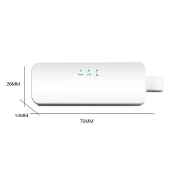 Type-C RJ45 Gigabit Ethernet Network Card 2.5G LAN Wired Network Adapter for PC Windows Mac OS RTL8156B
Type-C RJ45 Gigabit Ethernet Network Card 2.5G LAN Wired Network Adapter for PC Windows Mac OS RTL8156B