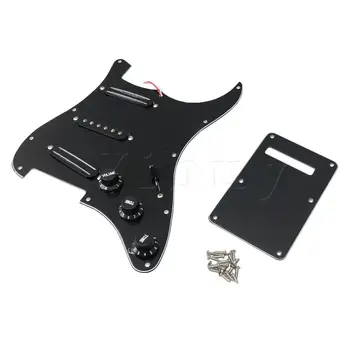 Yibuy Black Plastic Copper Electric Guitar Protective Pickguard With Pickup Cover
Yibuy Black Plastic Copper Electric Guitar Protective Pickguard With Pickup Cover