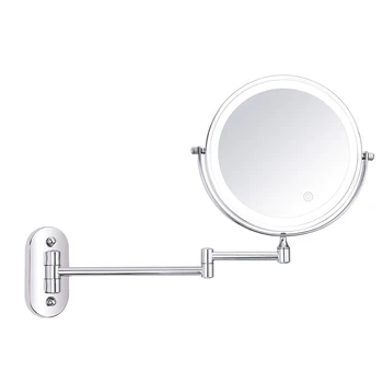 Home Decoration Hotel Magnifying Wall Mounted Dimmable Vanity Extendable Makeup Mirror LED Lighted 360 Degree Swivel Two Sided
Home Decoration Hotel Magnifying Wall Mounted Dimmable Vanity Extendable Makeup Mirror LED Lighted 360 Degree Swivel Two Sided