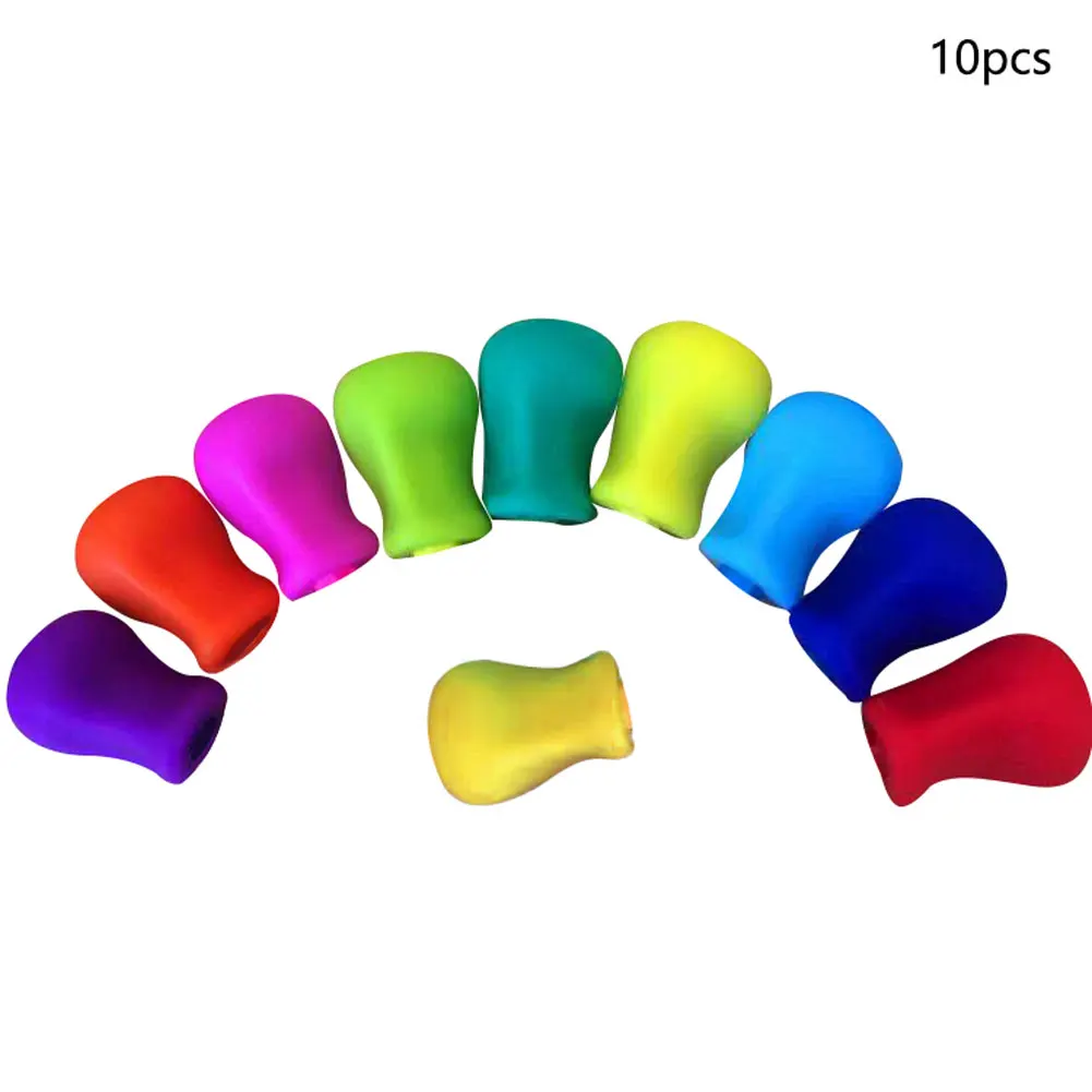10pcs Tool Ergonomic Mini Training Handwriting Aid Pencil Grip Kids Student Non-toxic Corrector School Adult Soft Silicone Solid
10pcs Tool Ergonomic Mini Training Handwriting Aid Pencil Grip Kids Student Non-toxic Corrector School Adult Soft Silicone Solid