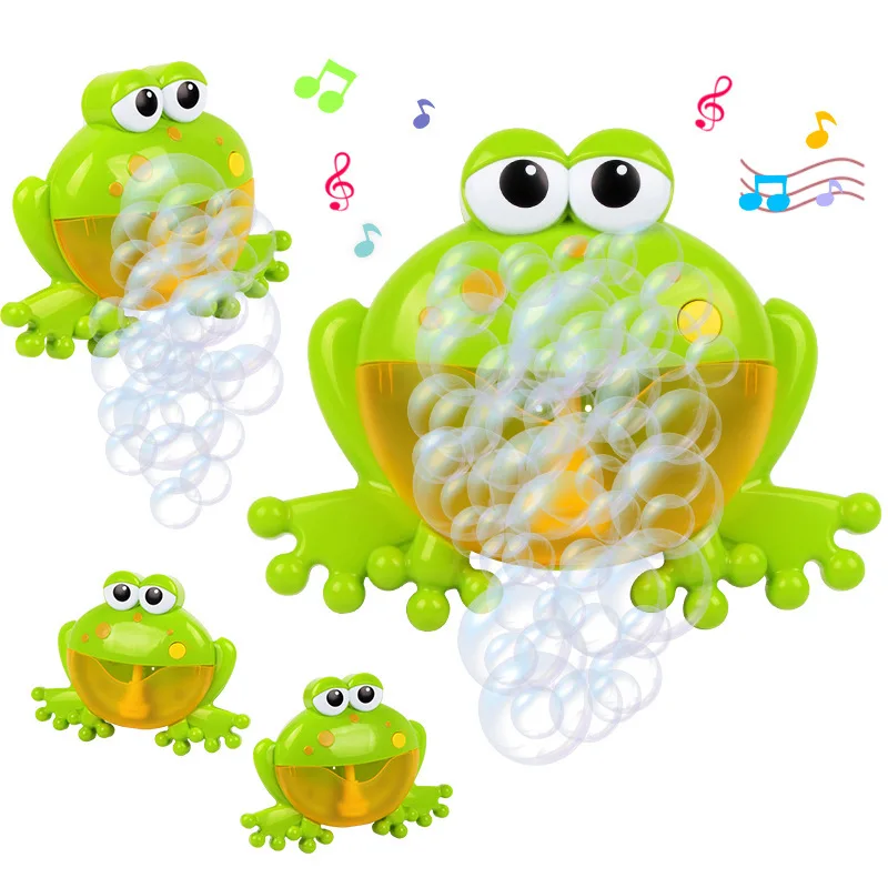 Лягушка пузырь Музыка Детские Игрушки для ванны Дети бассейн ванна купания