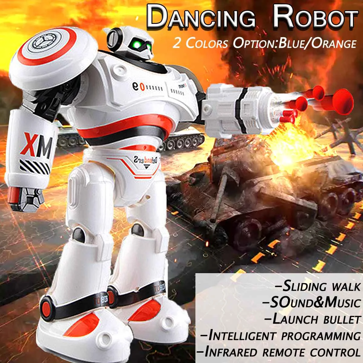 RC Robot AD Files Programmable Combat Intelligent RC Robot Remote Control Toy for Boys Children Birthday Gift
RC Robot AD Files Programmable Combat Intelligent RC Robot Remote Control Toy for Boys Children Birthday Gift