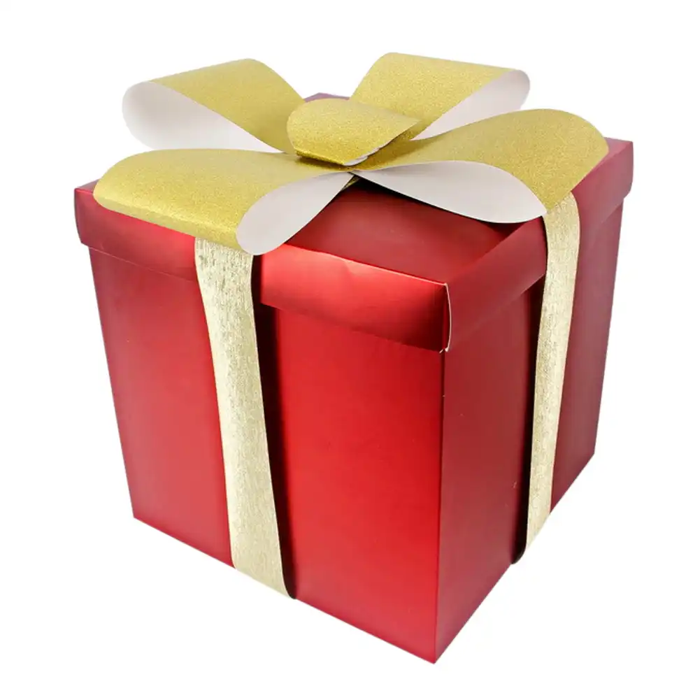 bowknot christmas decoration gift box paper portable birthday