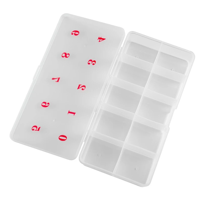 9 Grids Nail Storage Box Empty 9 Hole Nail Tips Plastic Case Nail Art Rhinestones Crystal Organizer Container
9 Grids Nail Storage Box Empty 9 Hole Nail Tips Plastic Case Nail Art Rhinestones Crystal Organizer Container