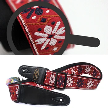 1PC Adjustable Woven Embroidery Electric Guitar Strap Vintage Flowers Fabrics Leather Ends Strap Guitar Parts for drop Shipping
1PC Adjustable Woven Embroidery Electric Guitar Strap Vintage Flowers Fabrics Leather Ends Strap Guitar Parts for drop Shipping
