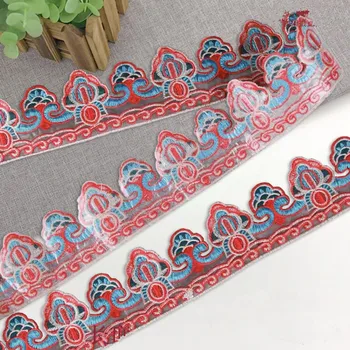 4Yards Hot-fix Iron on Lace Cloth Polyester Trims Embroidered fabric appliqué National Dress Skirt Neckline Decoration Accessory 
4Yards Hot-fix Iron on Lace Cloth Polyester Trims Embroidered fabric appliqué National Dress Skirt Neckline Decoration Accessory