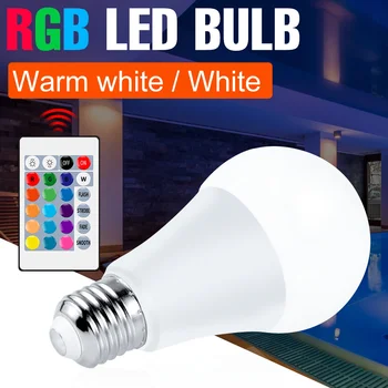 AC 220V Lampara Bulb LED RGB Dimmable Colorful Ampul LED RGBW Smart IR Remote Switch Changeable Light E27 110V Party Decor Lamp
AC 220V Lampara Bulb LED RGB Dimmable Colorful Ampul LED RGBW Smart IR Remote Switch Changeable Light E27 110V Party Decor Lamp