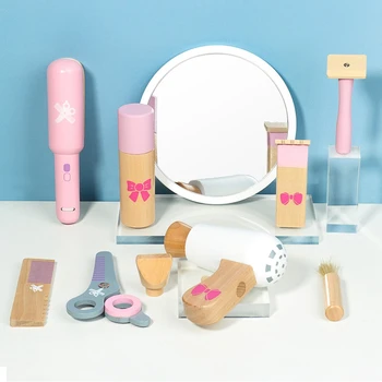 10 Pcs Wooden Pretend Play Beauty Hair Stylist Playset for Kids Role Play Haircut Toy Simulation Styling Tools Toys
10 Pcs Wooden Pretend Play Beauty Hair Stylist Playset for Kids Role Play Haircut Toy Simulation Styling Tools Toys