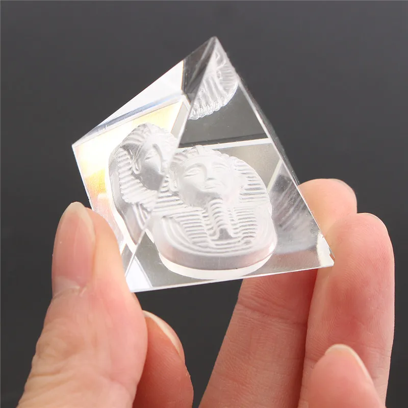 Lucky Energy Healing Small Feng Shui Egypt Egyptian Shape Clear Crystal Pyramid Ornament Reiki Chakra Healing Amulet Home Decor
Lucky Energy Healing Small Feng Shui Egypt Egyptian Shape Clear Crystal Pyramid Ornament Reiki Chakra Healing Amulet Home Decor
