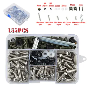 Motorcycle Fairing Bolt Kit Universal Body Screws Kit Pack Aluminum Vehicle Anodized Aluminum Parts Universal
Motorcycle Fairing Bolt Kit Universal Body Screws Kit Pack Aluminum Vehicle Anodized Aluminum Parts Universal