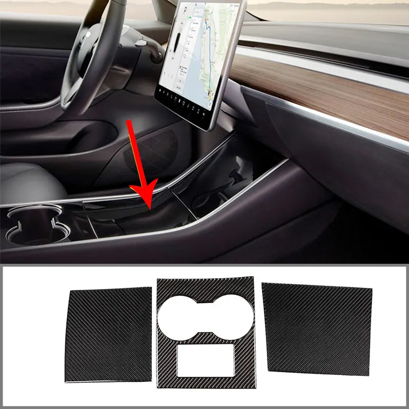 For Tesla Model 3 2017-2019 Center Console Film Center Console Cup Holder Panel Carbon Fiber Accessories 3pcs
For Tesla Model 3 2017-2019 Center Console Film Center Console Cup Holder Panel Carbon Fiber Accessories 3pcs