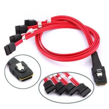 Mini SAS To 4 SATA Accessories Forward Breakout Data Server Red Hard Disk Stable Multi-Lane Splitter Cable Adapter For Computer
Mini SAS To 4 SATA Accessories Forward Breakout Data Server Red Hard Disk Stable Multi-Lane Splitter Cable Adapter For Computer