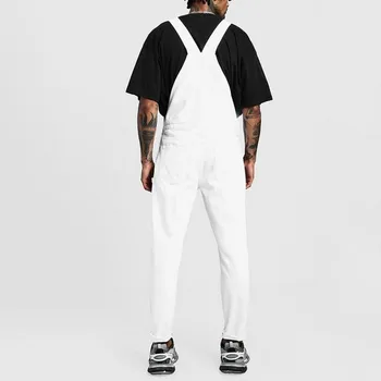 Men's Streetwear Pants Trousers Pocket Jeans Overall Jumpsuit White Overall Suspender Plus Size Slim Fit Novelty jogger Pants
Men's Streetwear Pants Trousers Pocket Jeans Overall Jumpsuit White Overall Suspender Plus Size Slim Fit Novelty jogger Pants