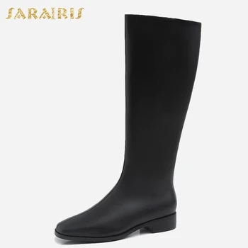 SARAIRIS 2020 Brand Large Sizes 43 Chic Fashion Genuine Leather Square Heels Women Shoes Cow Skin Riding Boots
SARAIRIS 2020 Brand Large Sizes 43 Chic Fashion Genuine Leather Square Heels Women Shoes Cow Skin Riding Boots