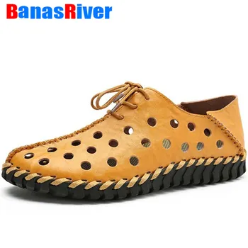 New Leather Men Summer Shoes Hollow Breathable Flats Male Casual Fashion Soft Footwear High Quality Sneakers Zapatos Hombre Cool 
New Leather Men Summer Shoes Hollow Breathable Flats Male Casual Fashion Soft Footwear High Quality Sneakers Zapatos Hombre Cool