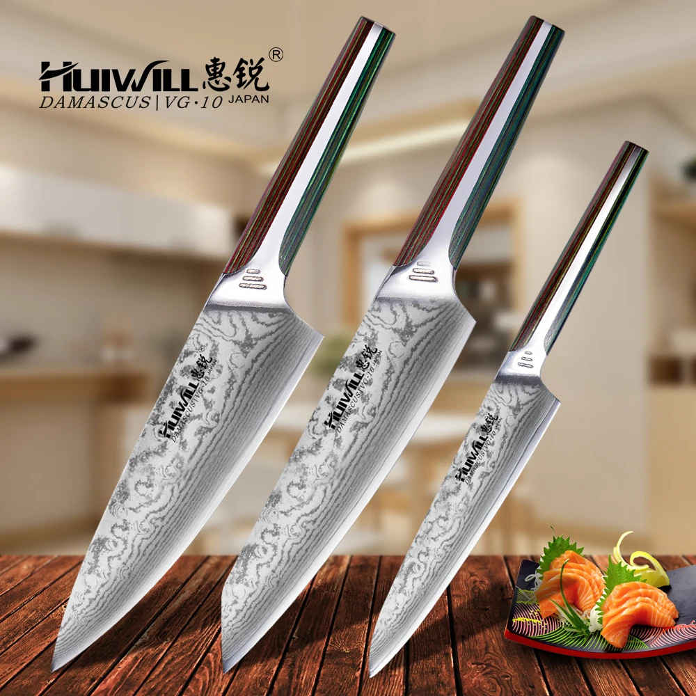 2023 NEW!HUIWILL 3PCS Japanese Damascus Chef Kitchen Knife set Cleaver Knives Forged Solidified Phoenix Color Handle
2023 NEW!HUIWILL 3PCS Japanese Damascus Chef Kitchen Knife set Cleaver Knives Forged Solidified Phoenix Color Handle