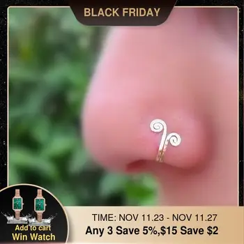 925 Silver Nose Ring Gold Filled Fake Piercing Nose Ring Handmade Punk Grillz Jewelry Vintage Fake Body Jewelry Boho Nose Ring
925 Silver Nose Ring Gold Filled Fake Piercing Nose Ring Handmade Punk Grillz Jewelry Vintage Fake Body Jewelry Boho Nose Ring
