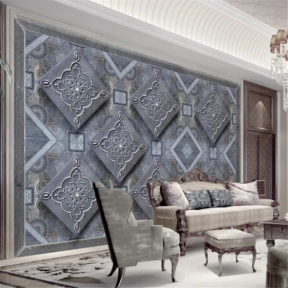 Milofi custom modern fashion large wallpaper mural hard bag rhombic European 3d stereo TV background wall
Milofi custom modern fashion large wallpaper mural hard bag rhombic European 3d stereo TV background wall