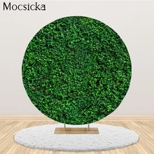 Mocsicka Round Circle Photography Backdrop Cover Green Leaves Grass Wall Happy Birthday Background Baby Christening Decorations
Mocsicka Round Circle Photography Backdrop Cover Green Leaves Grass Wall Happy Birthday Background Baby Christening Decorations