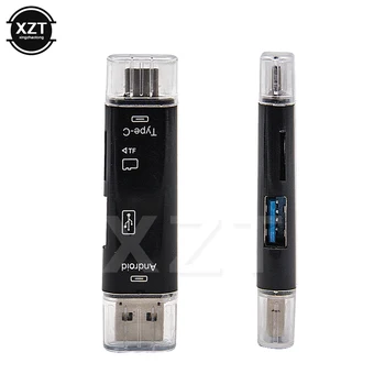 Universal Type C & Micro USB 5 In 1 OTG Card Reader Flash Drive High-speed USB2.0 for Micro TF/SD Card for Mobile Phone Laptops
Universal Type C & Micro USB 5 In 1 OTG Card Reader Flash Drive High-speed USB2.0 for Micro TF/SD Card for Mobile Phone Laptops