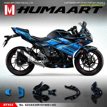 HUMAART Motorcycle Wrap Kit Vinyl Graphics Full Decals for Suzuki GSX250R GSX 250 R 250R 2016 2017 2018 2019 2020, Blue
HUMAART Motorcycle Wrap Kit Vinyl Graphics Full Decals for Suzuki GSX250R GSX 250 R 250R 2016 2017 2018 2019 2020, Blue