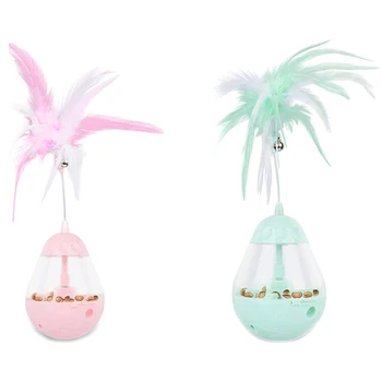 Treat Ball Funny Cat Toys, 3 in 1 Automatic Rotating Electric Pet Toy with Automatic Spinning Tumbler, Cat Feather Toy and Food
Treat Ball Funny Cat Toys, 3 in 1 Automatic Rotating Electric Pet Toy with Automatic Spinning Tumbler, Cat Feather Toy and Food