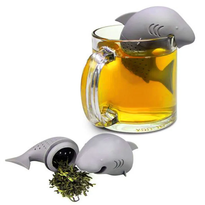1PCS Shark Tea Infuser Silicone Strainers Tools Tea Strainer Infuser Filter Empty Bag Leaf Diffuser
1PCS Shark Tea Infuser Silicone Strainers Tools Tea Strainer Infuser Filter Empty Bag Leaf Diffuser