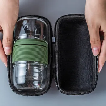 Simple Glass Travel Tea Set Creative Borosilicate High Temperature Resistant Teacup with Tea Infuser Outdoor Hiking Portable Cup
Simple Glass Travel Tea Set Creative Borosilicate High Temperature Resistant Teacup with Tea Infuser Outdoor Hiking Portable Cup