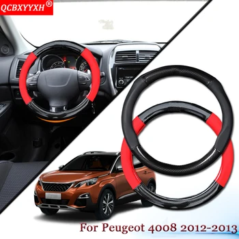Car Styling Carbon Fiber Leather Car Steering Wheel Cover Car Steering-wheel Hubs Auto Accessories For Peugeot 4008 2012-2013 
Car Styling Carbon Fiber Leather Car Steering Wheel Cover Car Steering-wheel Hubs Auto Accessories For Peugeot 4008 2012-2013
