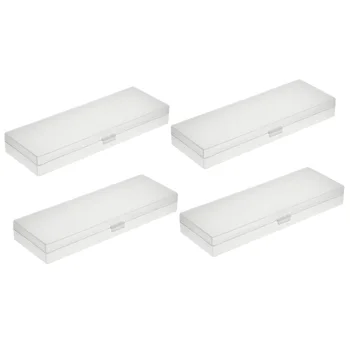 4 Pieces Plastic Pencil Case Plastic Stationery Case with Hinged Lid and Snap Closure for Pencils, Pens, Drill Bits, Office Supp
4 Pieces Plastic Pencil Case Plastic Stationery Case with Hinged Lid and Snap Closure for Pencils, Pens, Drill Bits, Office Supp