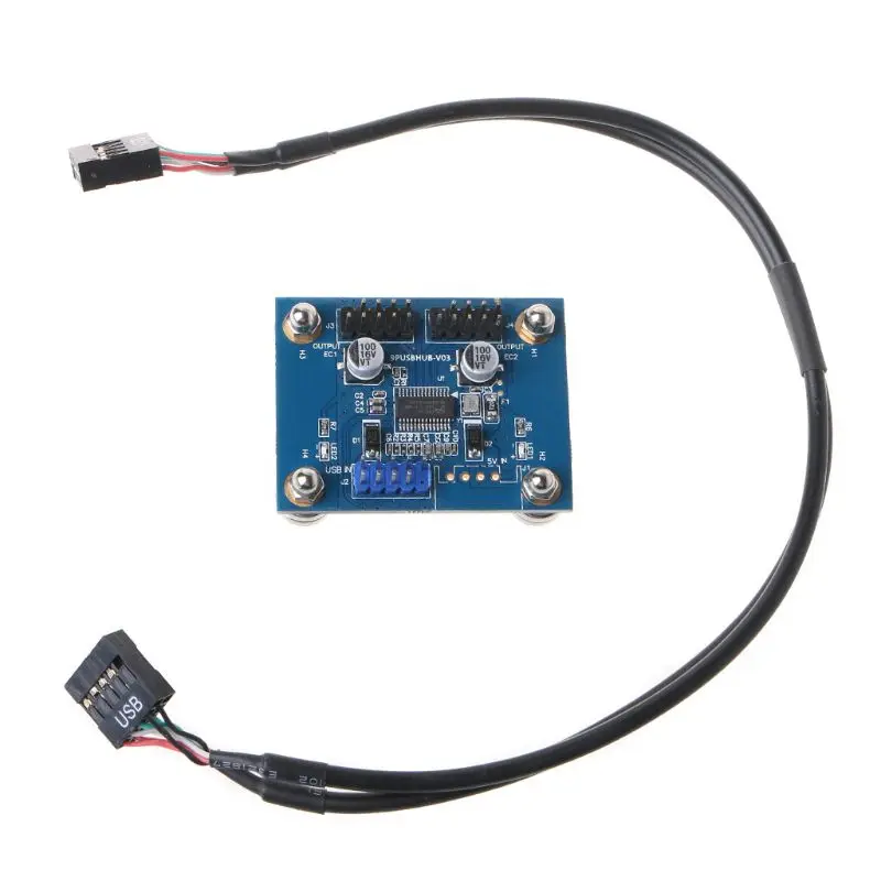 USB 2.0 9Pin Header Extension Hub Splitter 90 Degree Right Angle Adapter Converter USB 2.0 Male to Male Cable
USB 2.0 9Pin Header Extension Hub Splitter 90 Degree Right Angle Adapter Converter USB 2.0 Male to Male Cable