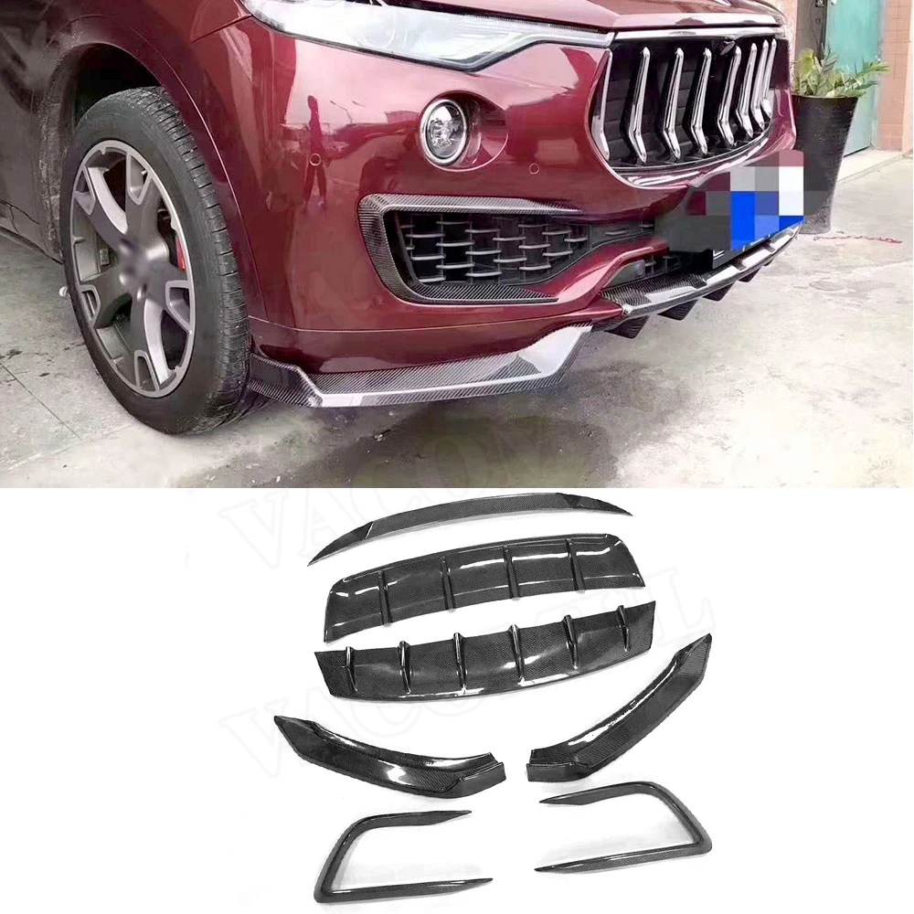 Carbon Fiber Body Kit For Maserati Levante 4 Door 2016-2019 Front Lip Splitters Vent Trim Covers Rear Lip Middle Spoiler
Carbon Fiber Body Kit For Maserati Levante 4 Door 2016-2019 Front Lip Splitters Vent Trim Covers Rear Lip Middle Spoiler