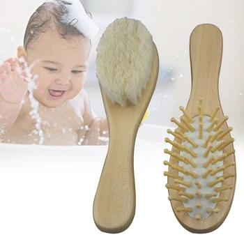 Massage Baby Comb Kit Bath Anti-Static Soft Bristles Shower Practical Dry Body Unisex Wooden Mini Gently Hair Brush Kids Care
Massage Baby Comb Kit Bath Anti-Static Soft Bristles Shower Practical Dry Body Unisex Wooden Mini Gently Hair Brush Kids Care