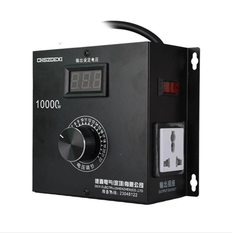 DXT-10000W Variable Voltage Controller Voltage Regulator AC 220V Compact Temperature Temperature Lamp Voltage Adjustable Dimmer
DXT-10000W Variable Voltage Controller Voltage Regulator AC 220V Compact Temperature Temperature Lamp Voltage Adjustable Dimmer