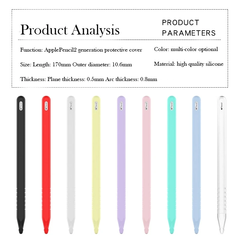 For Apple Pencil 2 Case Soft Silicone Holder Pen Cover Compatible For Ipad Tablet Touch pen Protective Case 2020
For Apple Pencil 2 Case Soft Silicone Holder Pen Cover Compatible For Ipad Tablet Touch pen Protective Case 2020